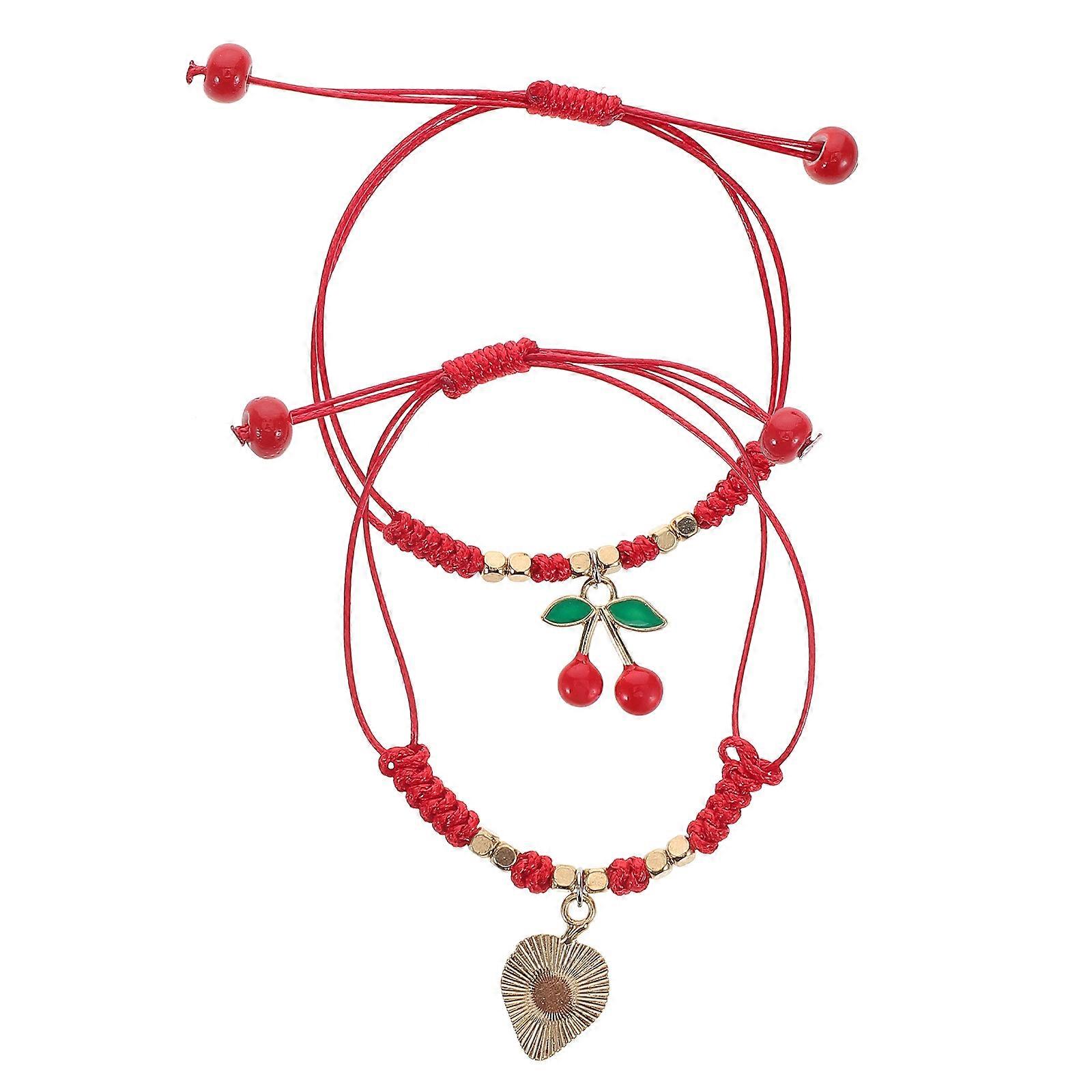 Braided Bangle Bracelet Red String Bracelets for Protection 8Pcs