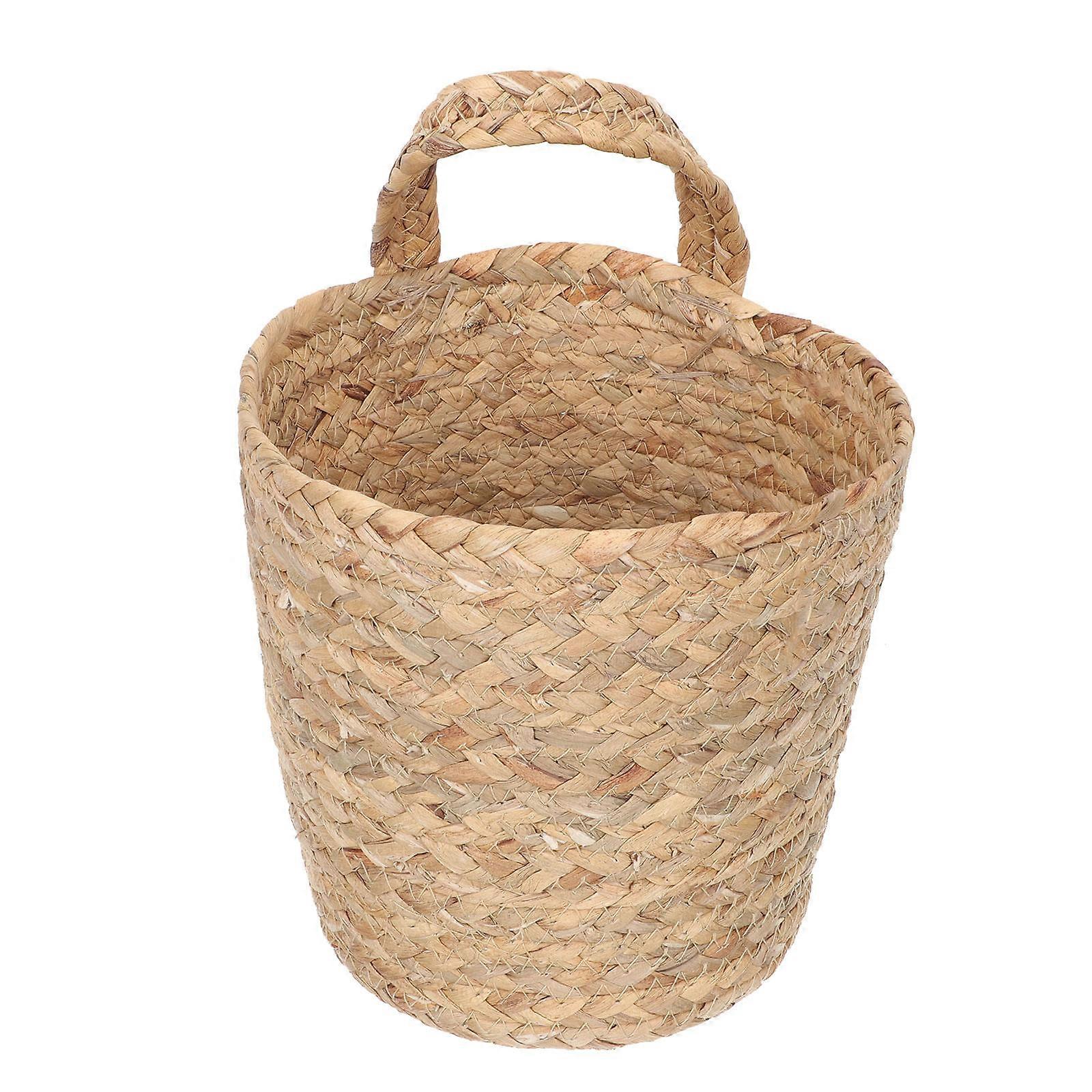 Yellow Hanging Storage Basket Wall Hanging Basket for Storage 2Pcs