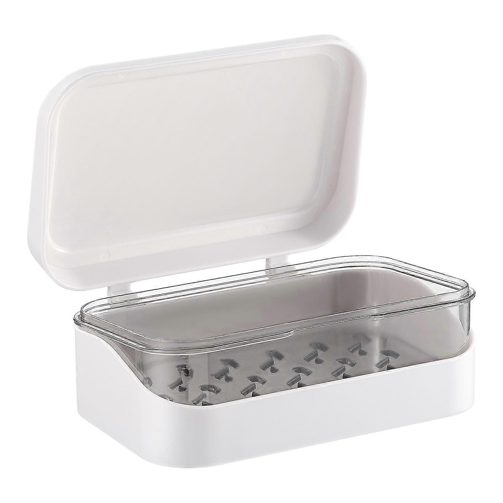 3Pcs Portable Soap Storage Case for Kitchen Storage with Rectangular Shape and Draining Functionality