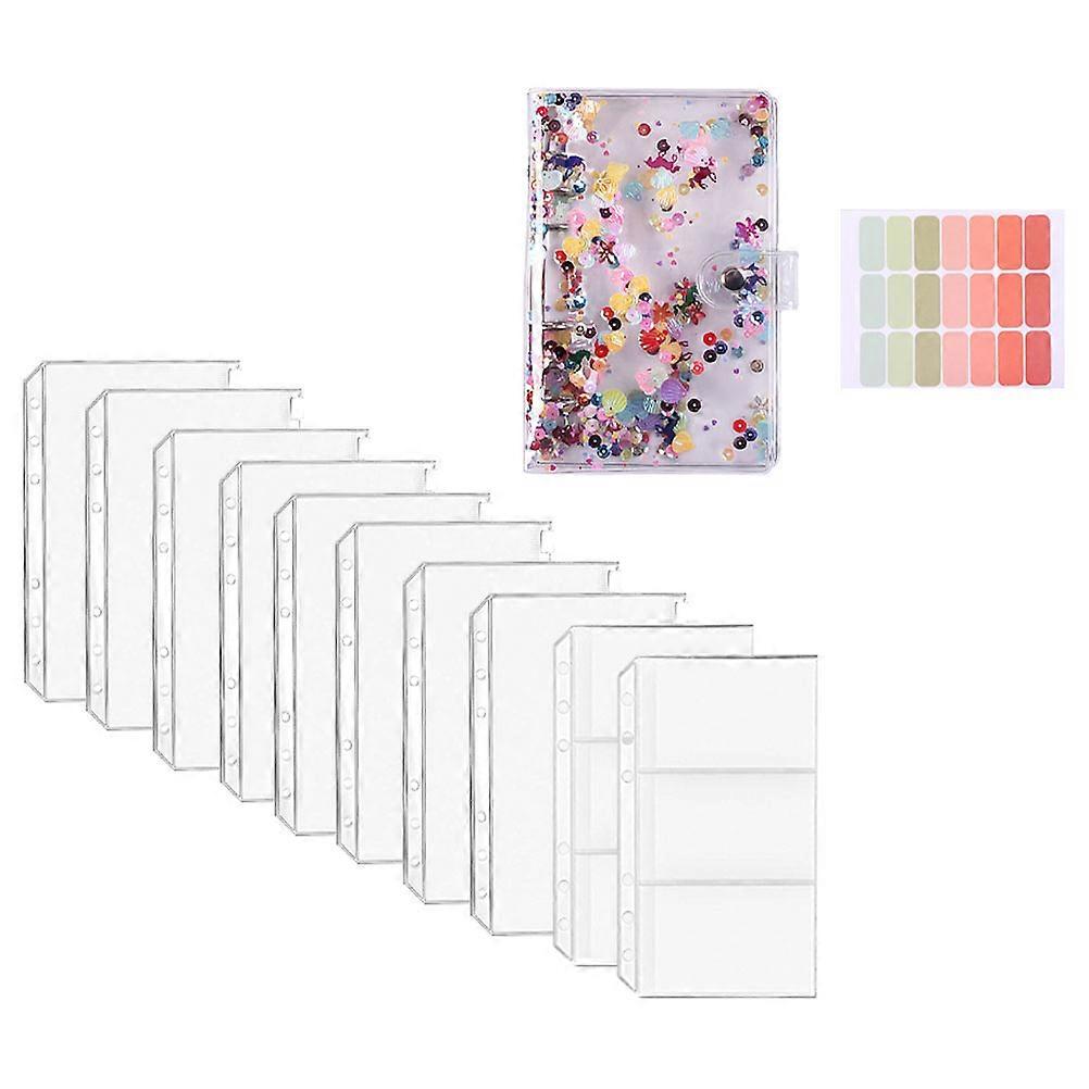 Cash Budget Binder Notebook for Money Saving 5Sets with Zipper Bags