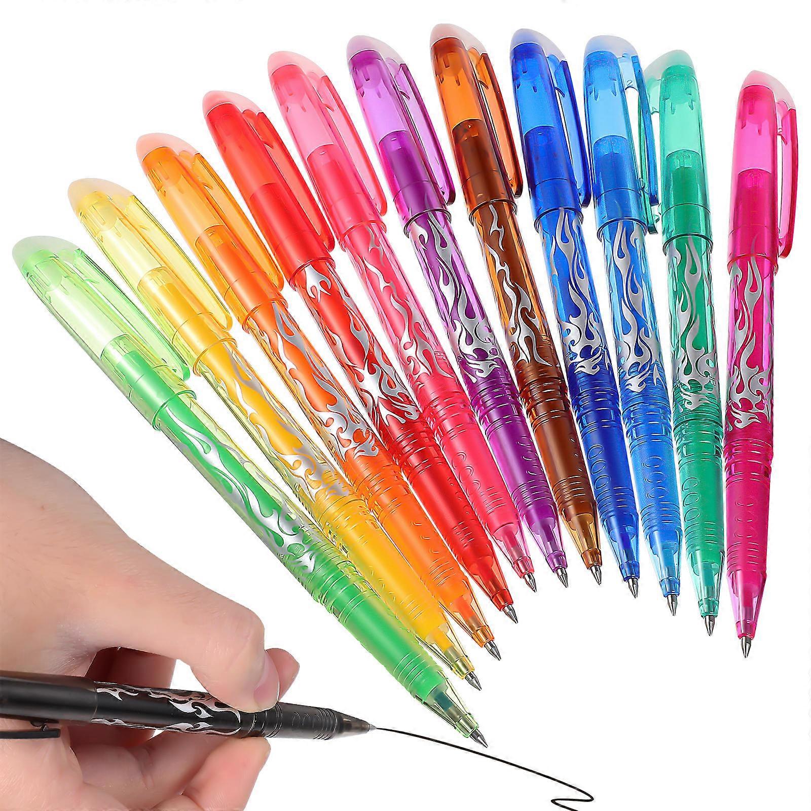 Multicolor Erasable Pens For Drawing Writing Children And Students Smooth Writing 24 Pcs