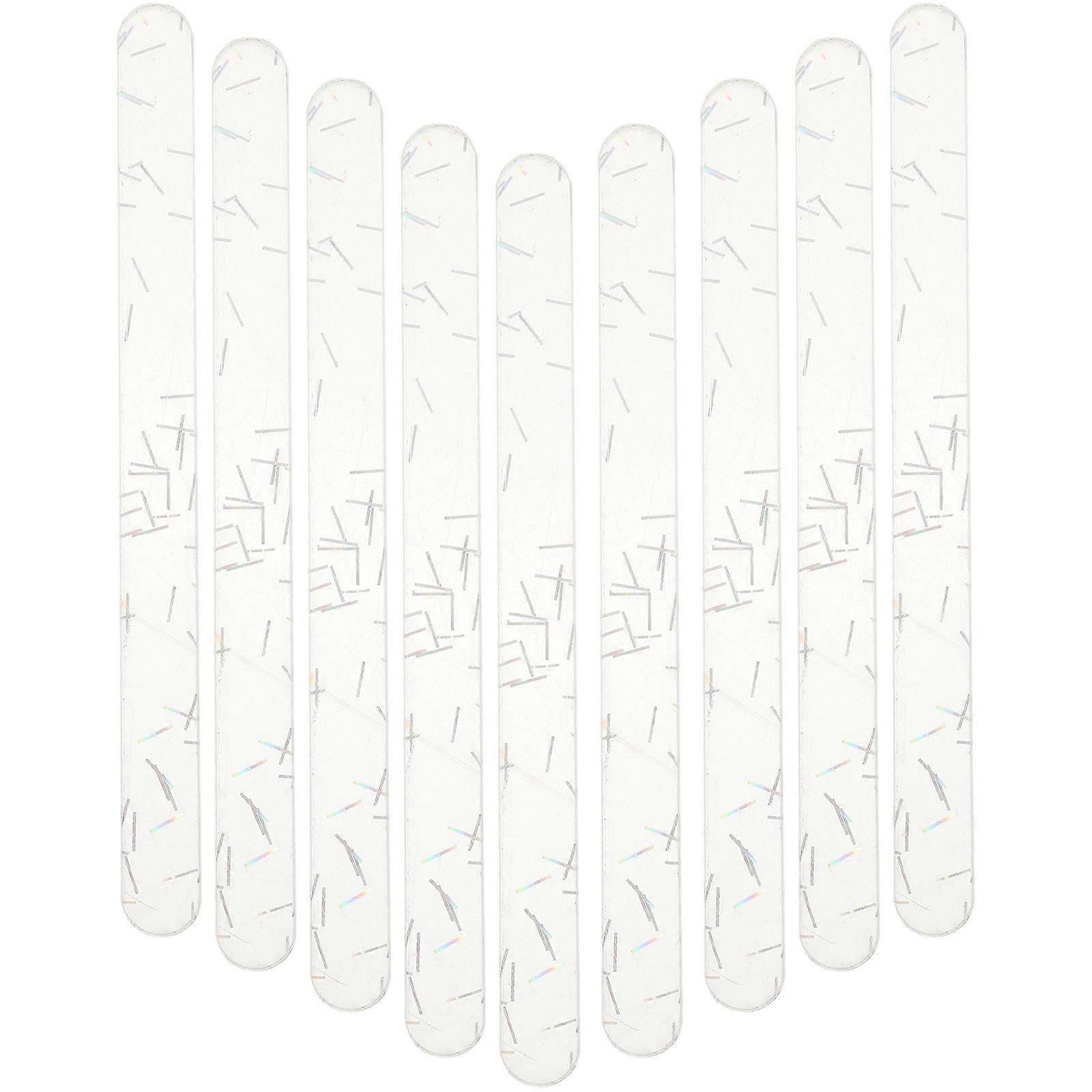 100Pcs Acrylic Ice Cream Sticks for DIY Decoration Multi Color
