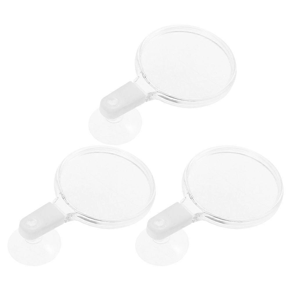 Aquarium Magnifier with Suction Cup Acrylic for Detailed Viewing 4Pcs