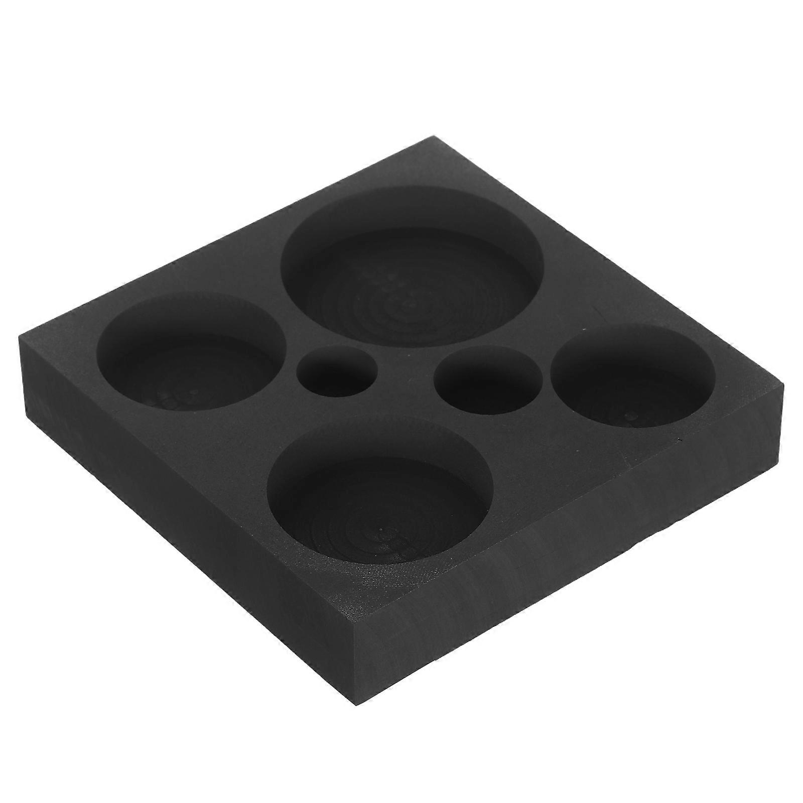 Graphite Round Casting Mold for Copper Casting 5Pcs Smooth Surface Finish