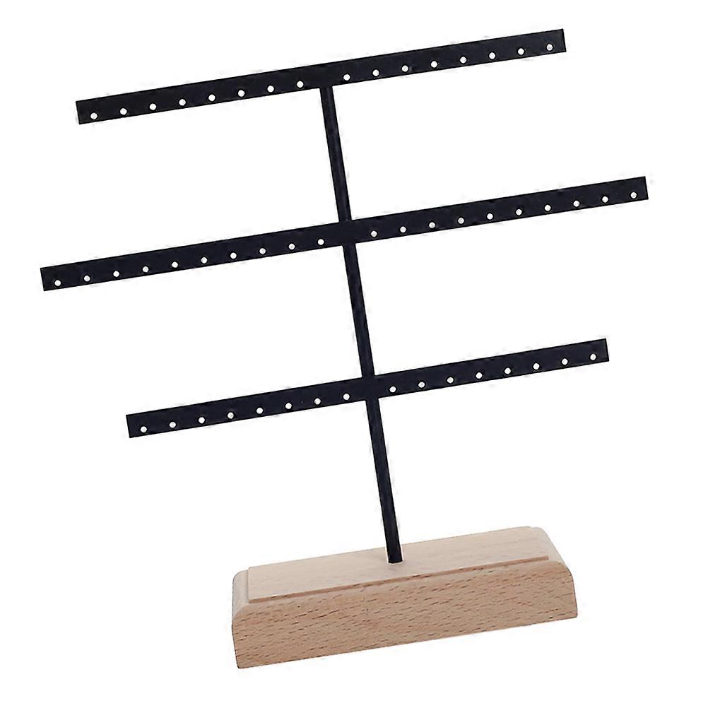 Jewelry Display Rack Earrings Stand Suitable For Individuals Dressing Table Rectangular Shape 3Pcs