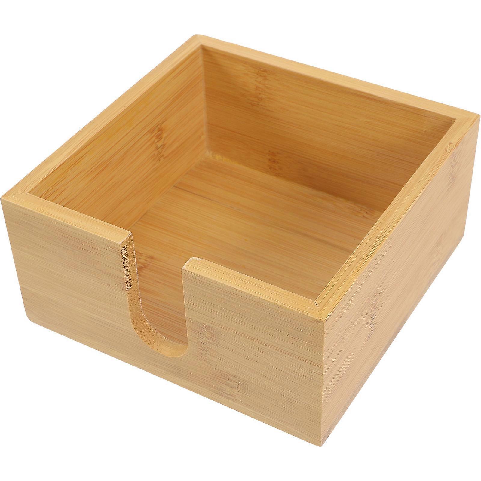 Wooden Napkin Holder for Tabletop 2Pcs Decorative Paper Tissue Dispenser