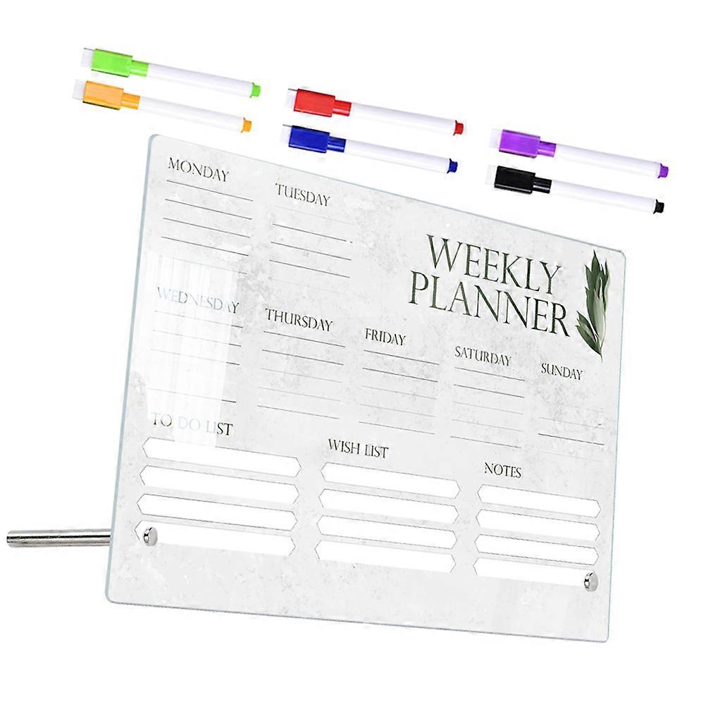 Office Acrylic Note Board Monthly and Weekly Use 4Sets