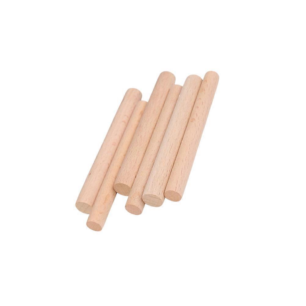 DIY Art Craft Material 20 Pcs Solid Round Wooden Rods Ideal For Woodworking And Home Decoration Suitable For Crafters Strong And Reusable