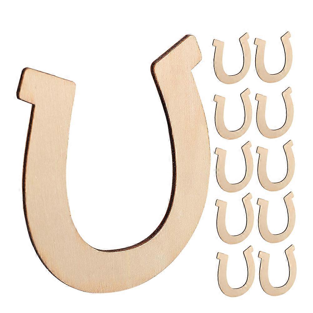 Unfinished Wood Slices 360 Pcs Horseshoe Shape Suitable For Craft Enthusiasts Gift Giving Events Practical