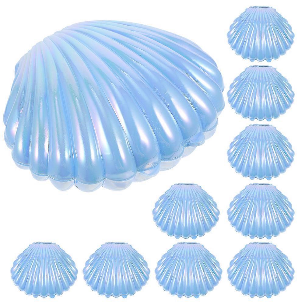 Seashell Jewelry Holder Shell Shape for Storage 30Pcs Blue Candy Boxes
