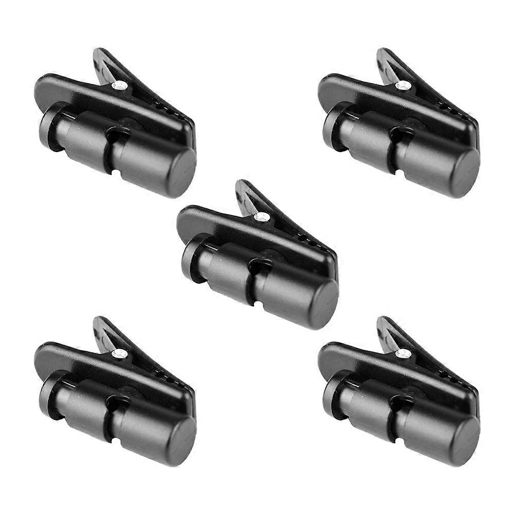 Microphone Clips Cable Wire Cord Clips for Fixing Use 10Pcs Black