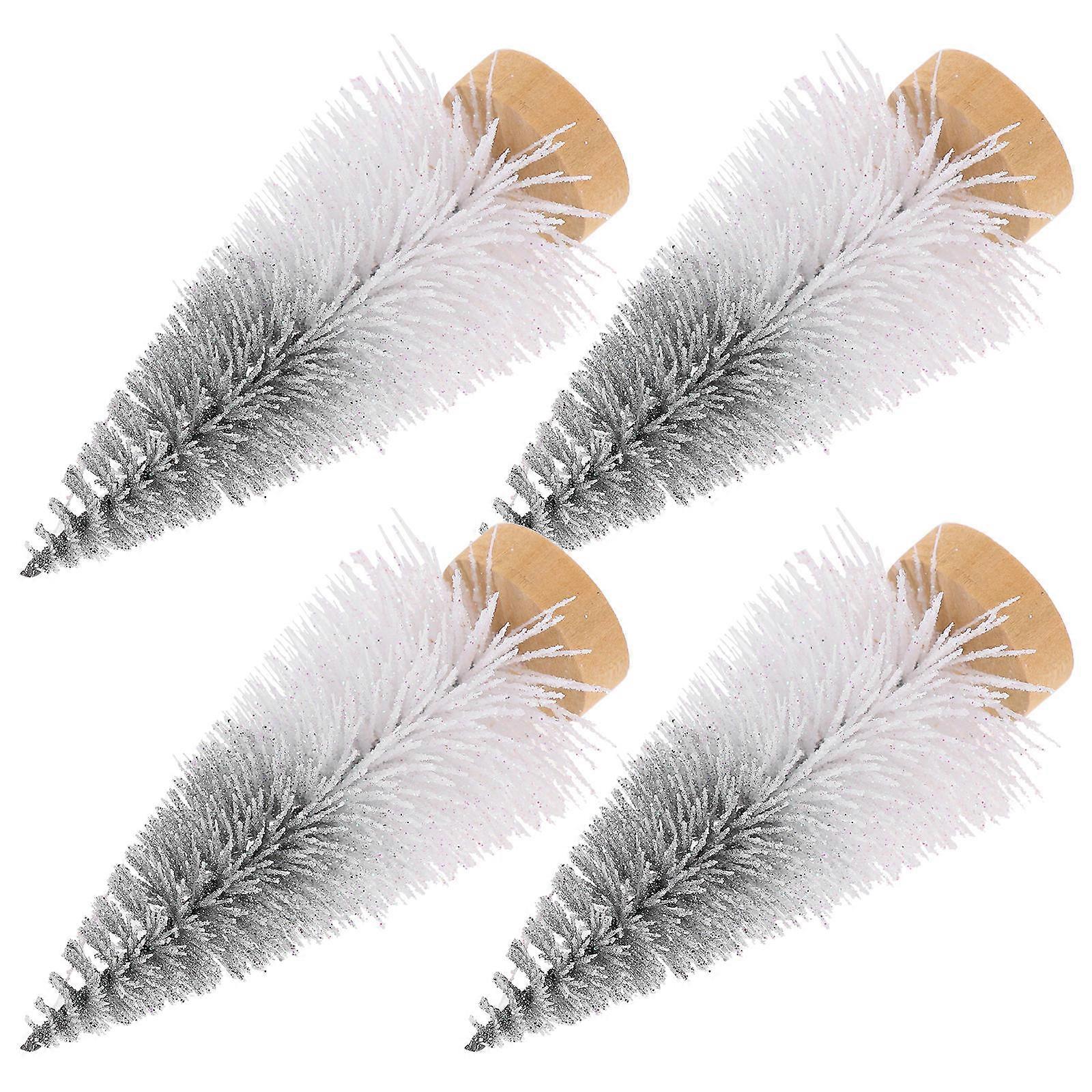 Mini Christmas Tree Decor Artificial Christmas Tree for Desktop 16Pcs