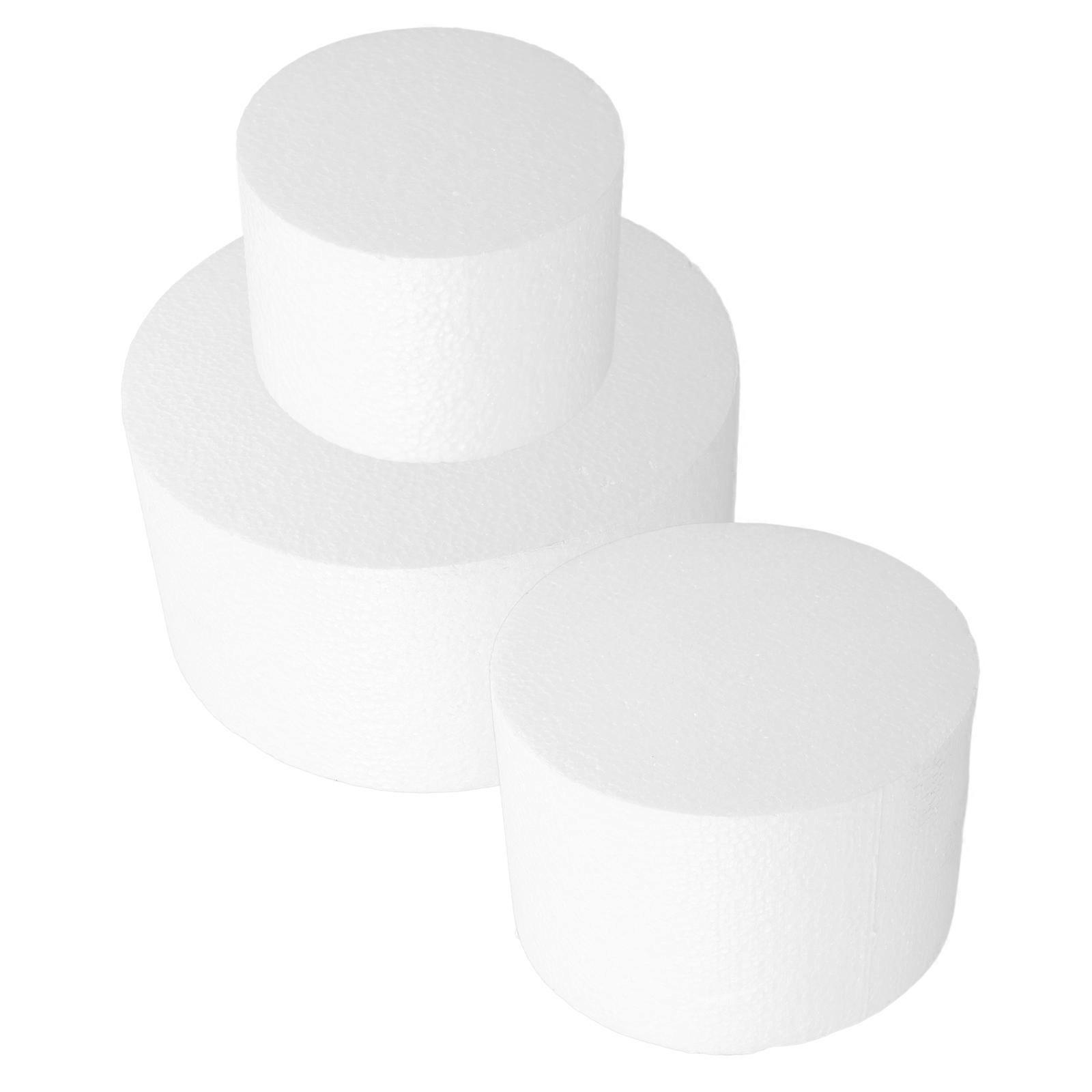 3Pcs Round Foam Cake Model Set For Baking Activities Ideal For Novice Bakers And Experienced Bakers 10Cm 15Cm 20Cm Baking Practice