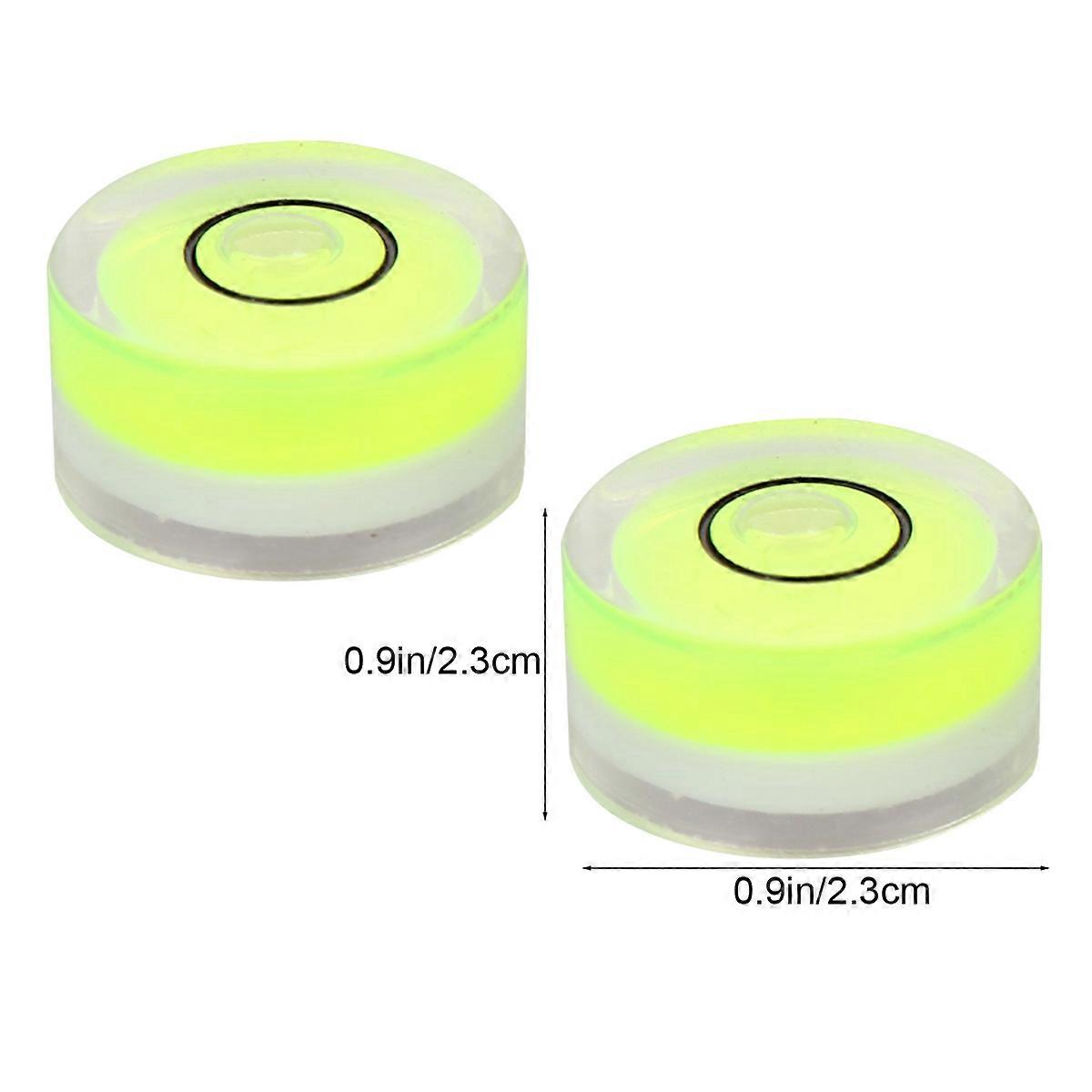 10Pcs Circular Bubble Level Spirit Level For Calibration Of Picture Frames With Green Color And High Precision Function