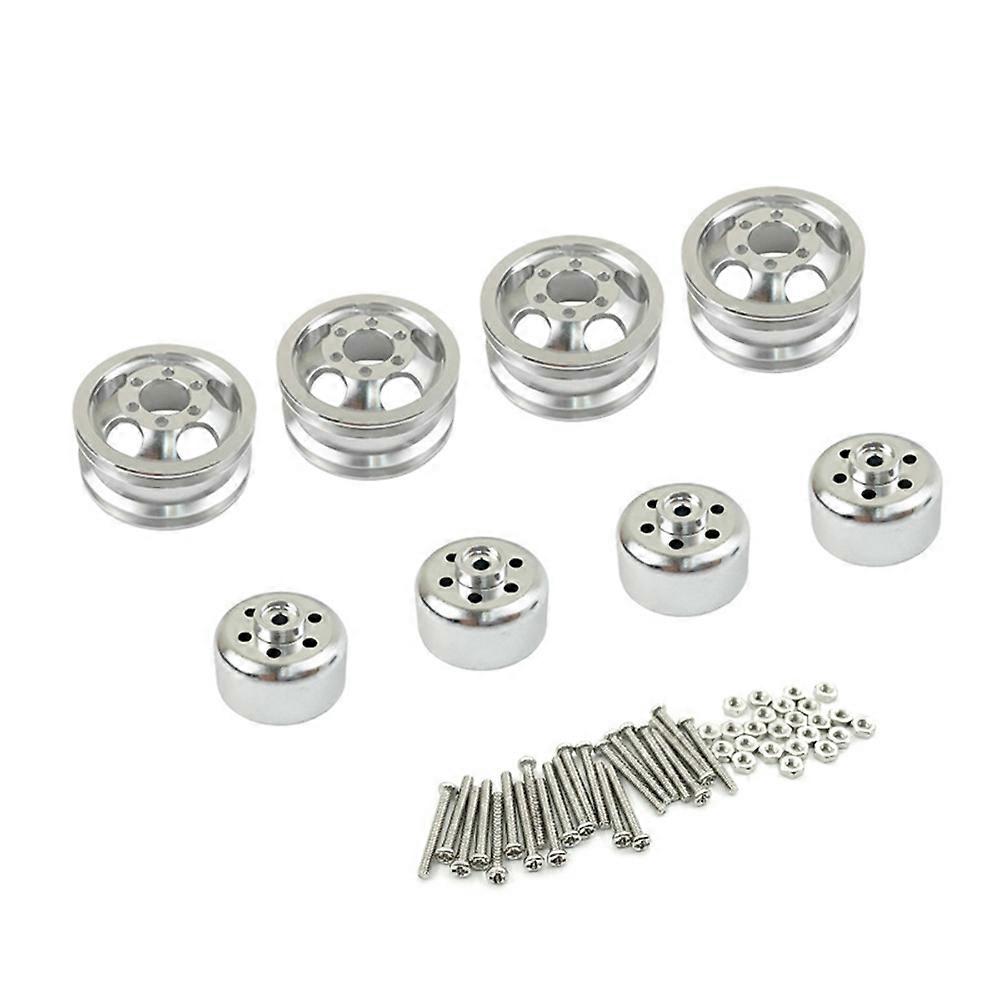 4Pc Wheel Rim Hub for WPL C14 C24 C24-1 C34 C44 B14 B24 1/16 RC Car 3