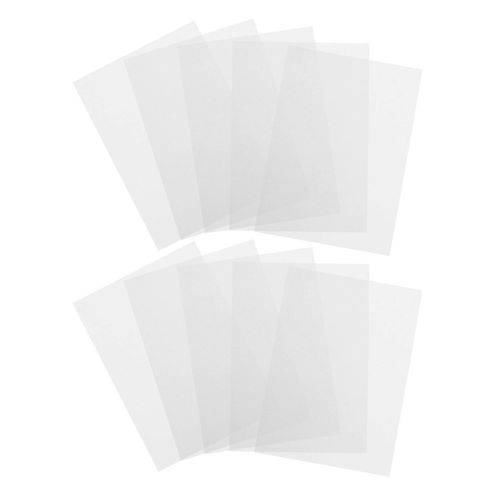 Heat Shrink Sheet Plastic Sheets for DIY Craft Projects 40Pcs White Bops