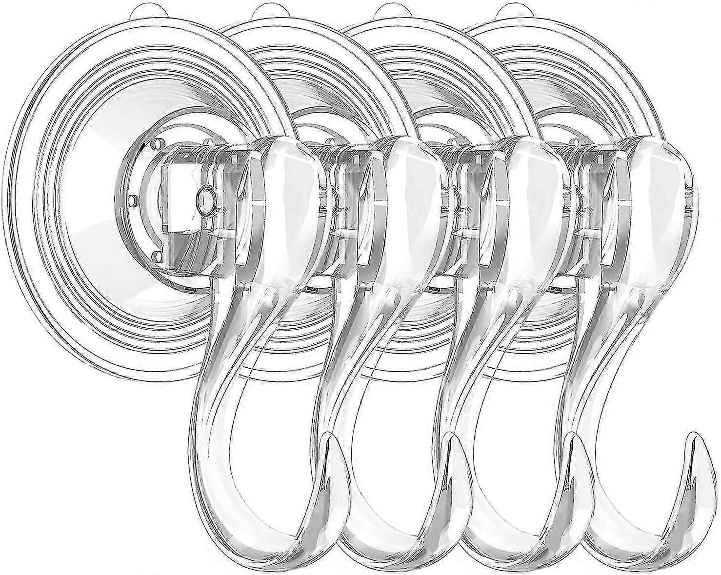 Multi-purpose Cup Hooks, Strong Reusable Vacuum Heavy Duty 6.6lbs Hooks