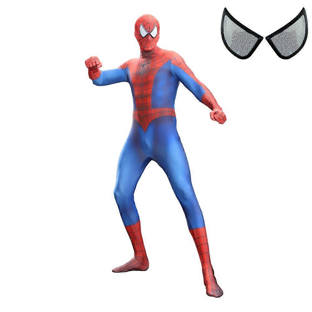 Spiderman Costume Black Red Raimi Tobey Maguire Spider Man Cosplay Superhero Zentai Suit Halloween Costumes Adults Kid Elastic