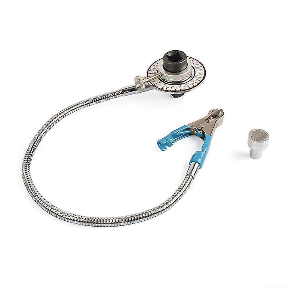Precision Measuring Tools Adjustable Torque Angle Gauge for Mechanics and DIY Projects Stainless Steel 0360 Degree