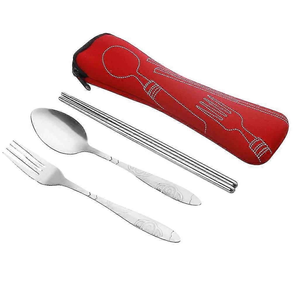 4 Pcs Stainless Steel Kitchen Utensil Set Flatware Set Dinnerware Set Tableware Set