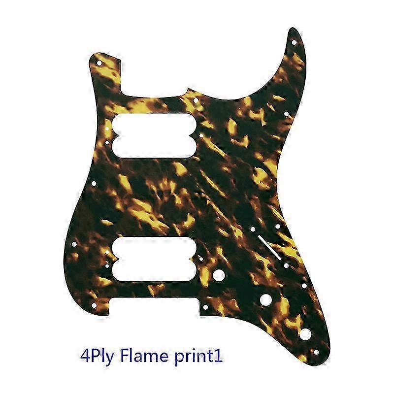 Custom Guitar Pickguard For US FD 11 Screw Holes Player Startocaster Humbucker Single HH Start Scratch Plate Flame Pattern 26s