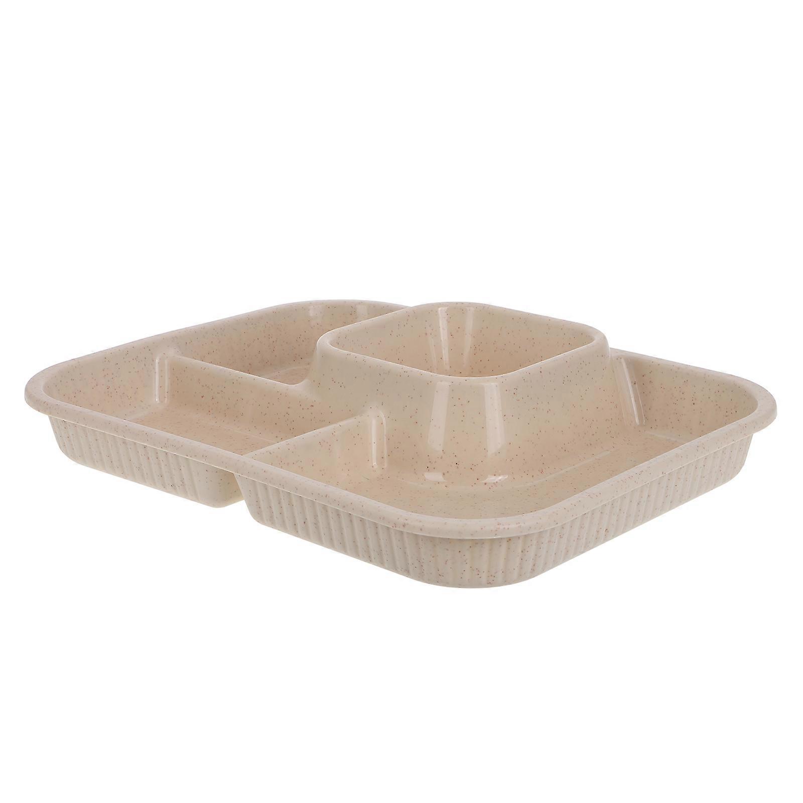 Portion Control Plate Divided Plate for Dinner 5Pcs with Compartments