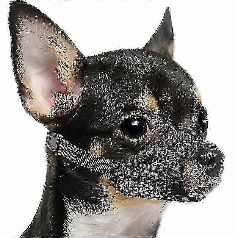 Soft Mesh Muzzle for Short Snout Dogs - Anti-Bite Solution for Small & Medium Breeds Including Chihuahua, Pomeranian, and Brachycephalic Breeds