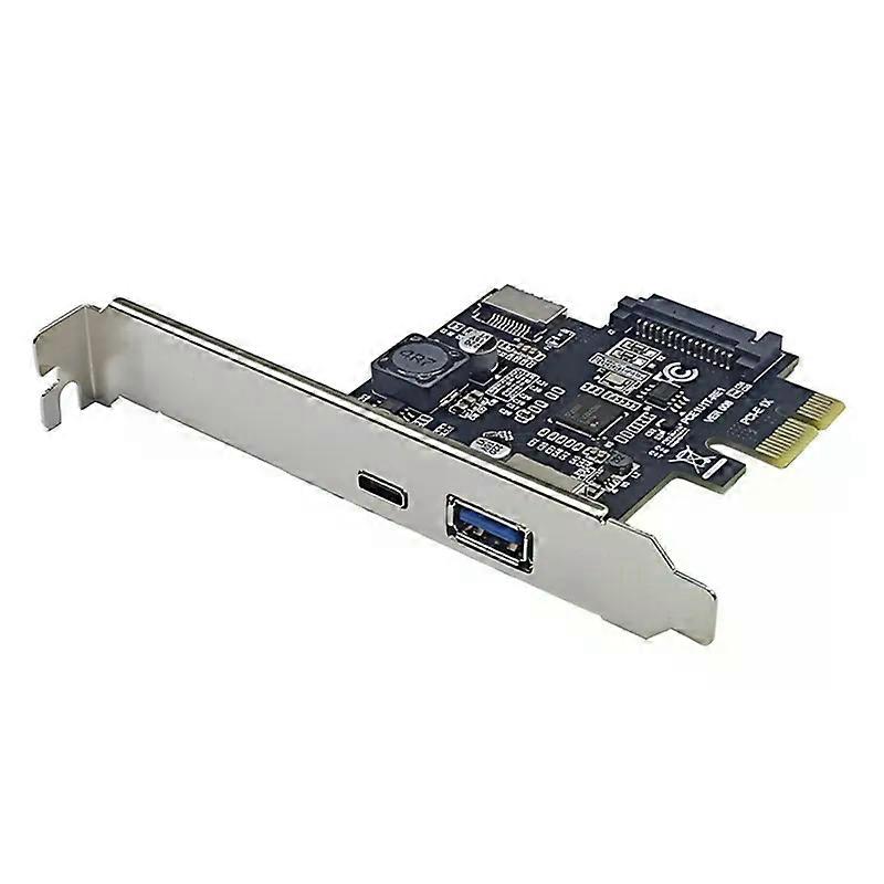 New!!PCI-E 1X To USB32 GEN1 USB-A+Type-C+TYPE-E Front Adapter Card Pcie To Type-C Type-E USB32 5Gbps Expansion Card