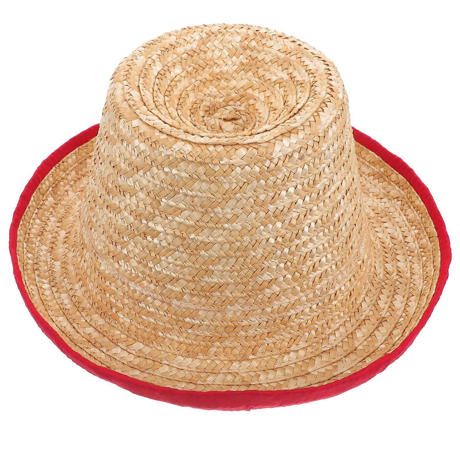 Acrobatic Straw Hat Stage Performance Prop for Party Use Small Straw Hat