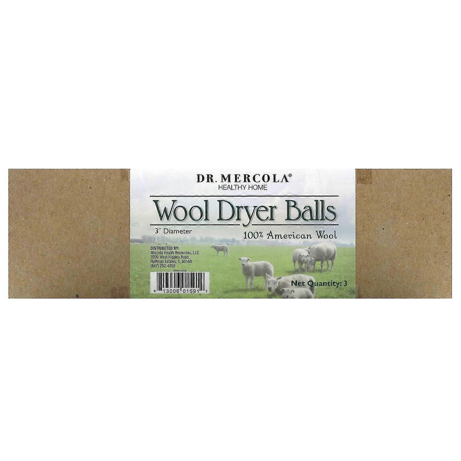 Wool Dryer Balls, 3 Balls
