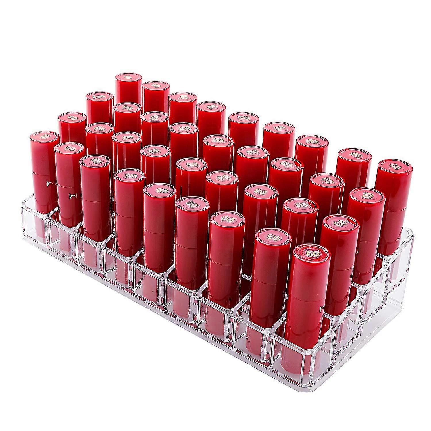 Clear Acrylic Lipstick Organizer Nail Polish Organizer Cosmetic Beauty Display Case