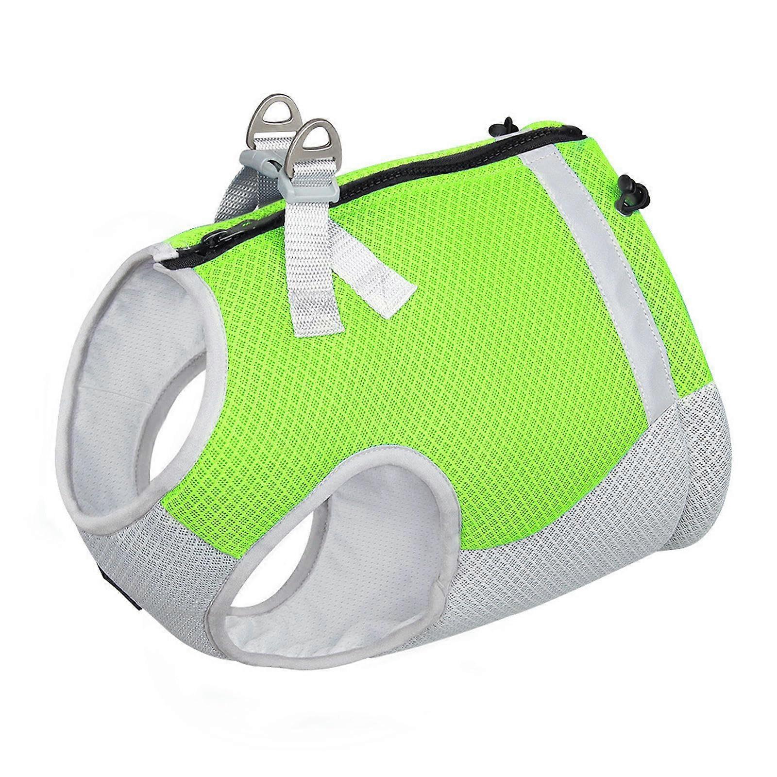 Small Pets Dog Cooling Vest Reflective Lightweight Instant Cooling Jacket With Zipper And DRing Adjustable Sizes