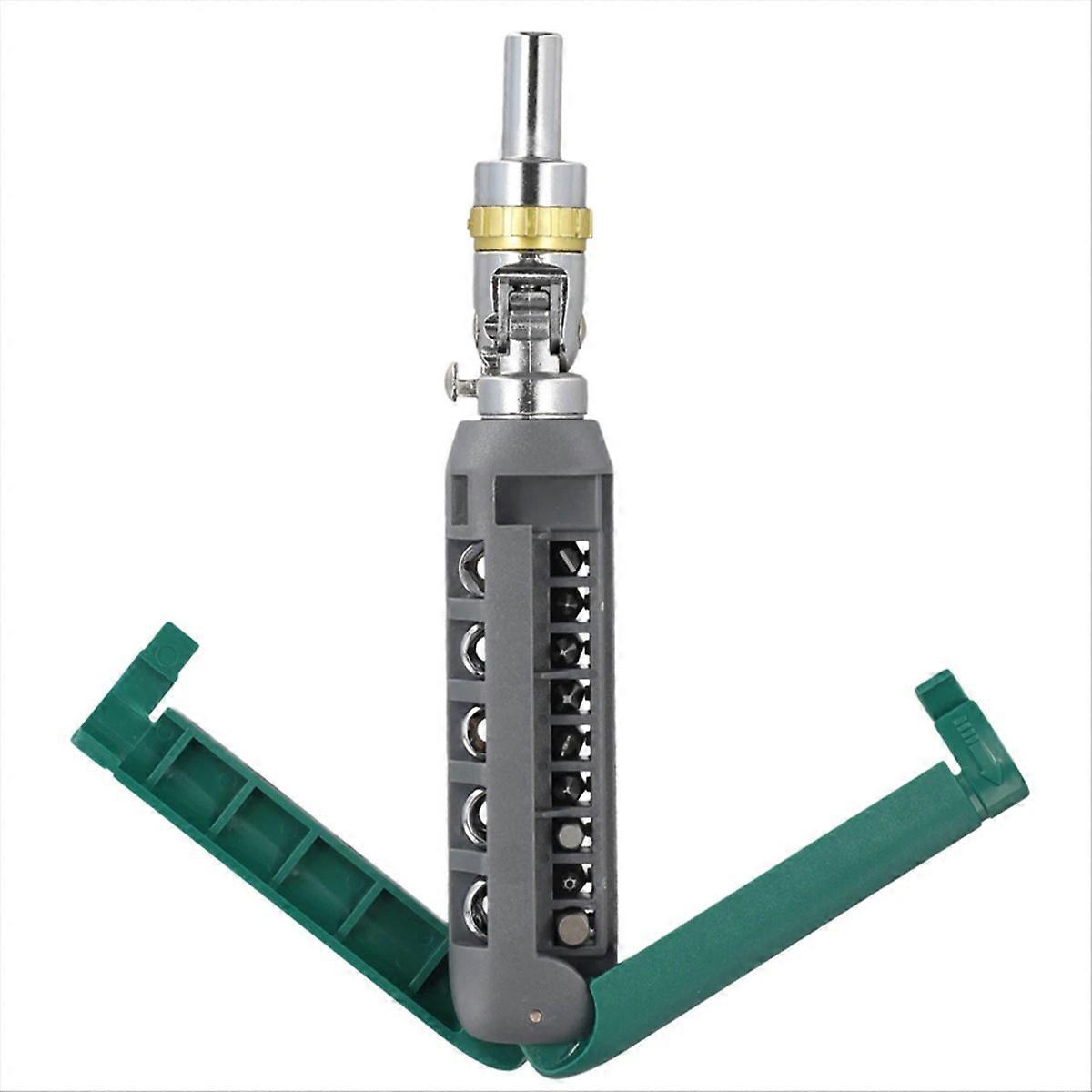 Multifunction Hand Tool Spiral Ratchet Screwdriver With Tip Kit,A