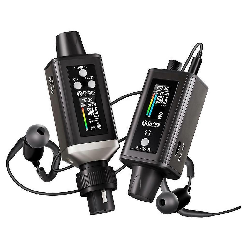 DEBRA PROFESSIONAL AUDIO Wireless Monitoring System Portable UHF Rechargeable Wireless System for Dynamic Microphone B