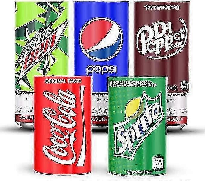 5pack Silicone Sleeve Hide A Beer Can Cover Wraps Beverage That Look Like Soda Suitable All 12fl Oz 355ml
