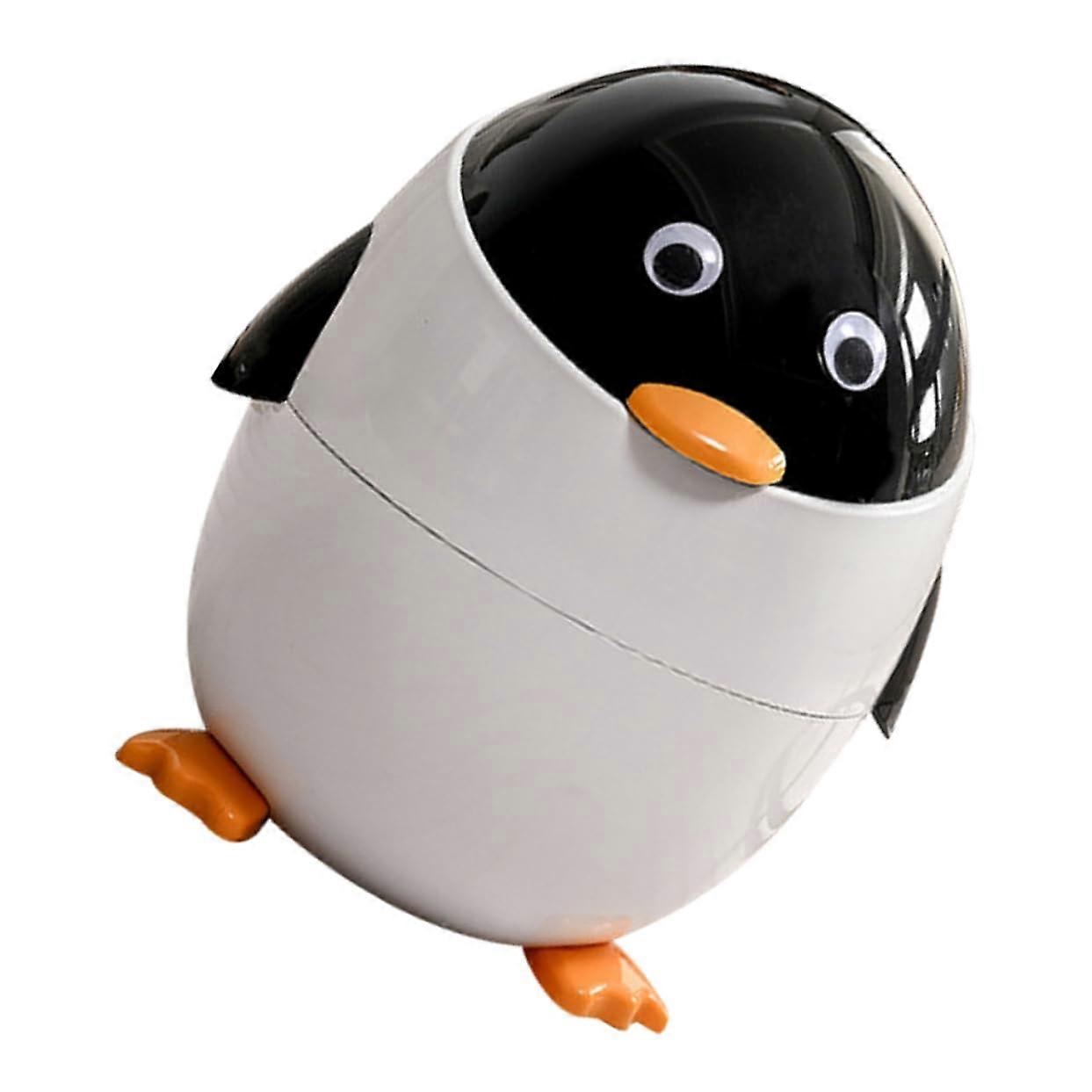 Trash Bin Desk Wastebasket With Lid, Modern Minimalist Style for Bedroom