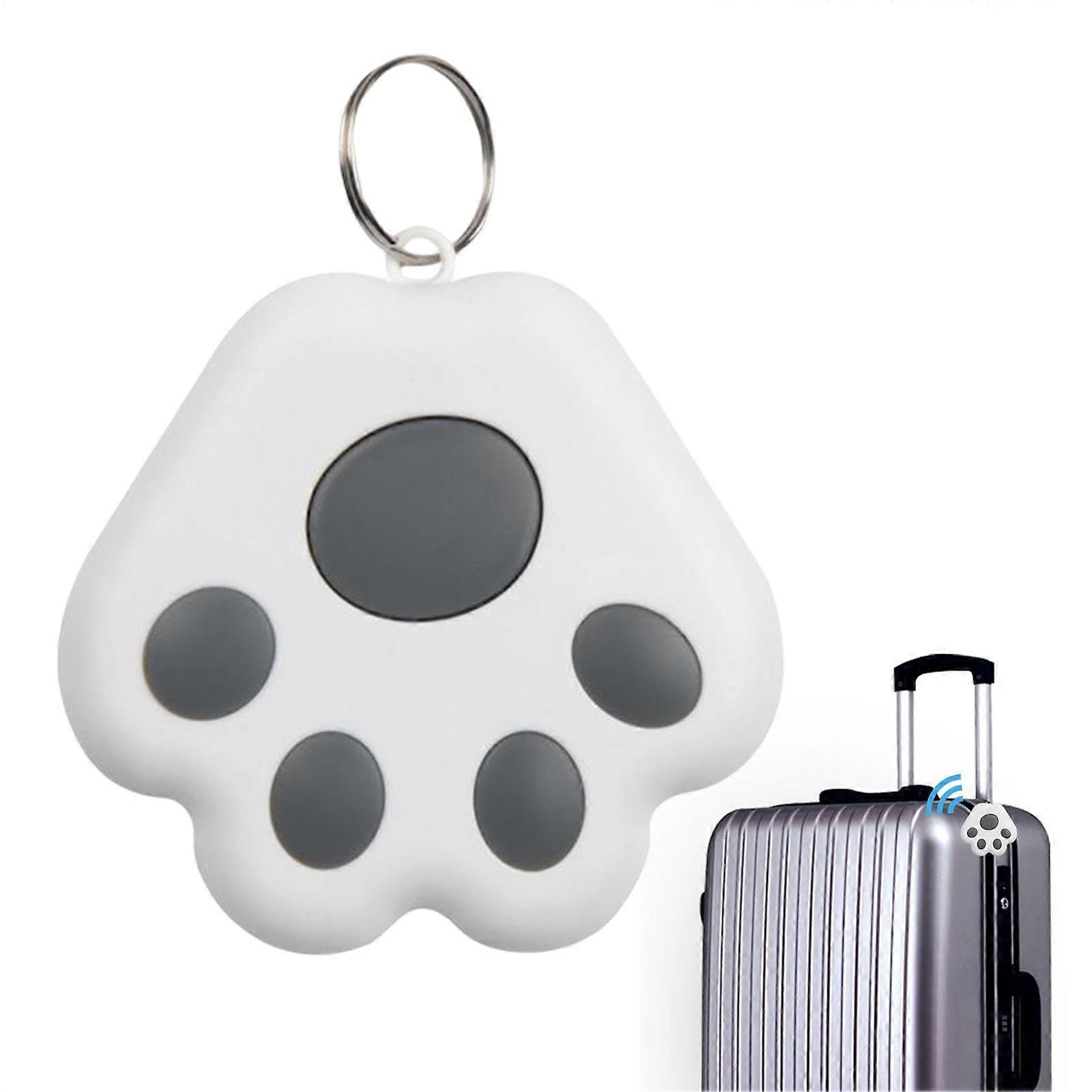 Key Finder Cat Claw Shape Gray Portable Tracker For Keys Luggage And Pets Bluetooth App Locator No Monthly Fee