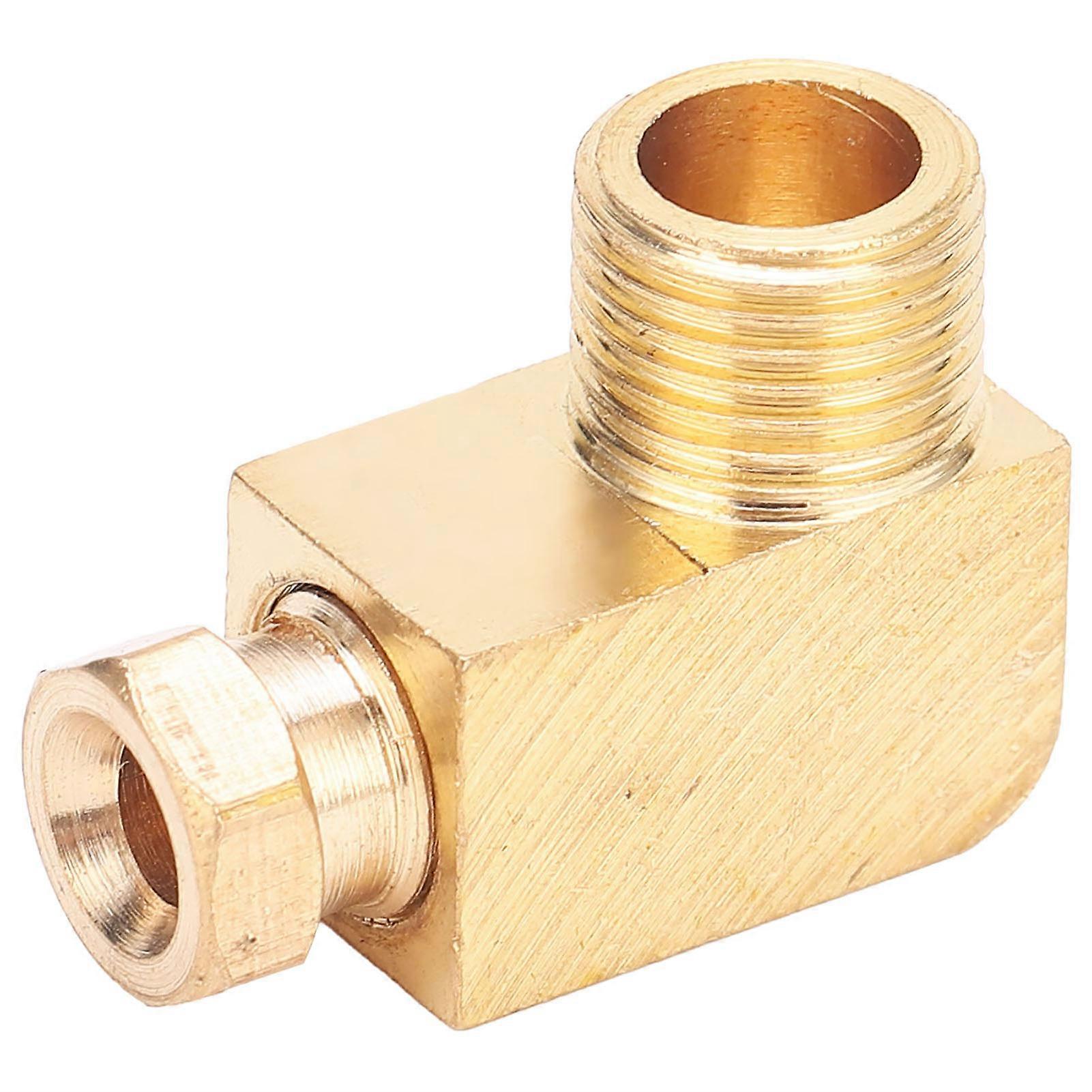 Oil Pipe Fitting Elbow Brass Rectangular Block Connector Adapter for Pipe ConnectionPL410 