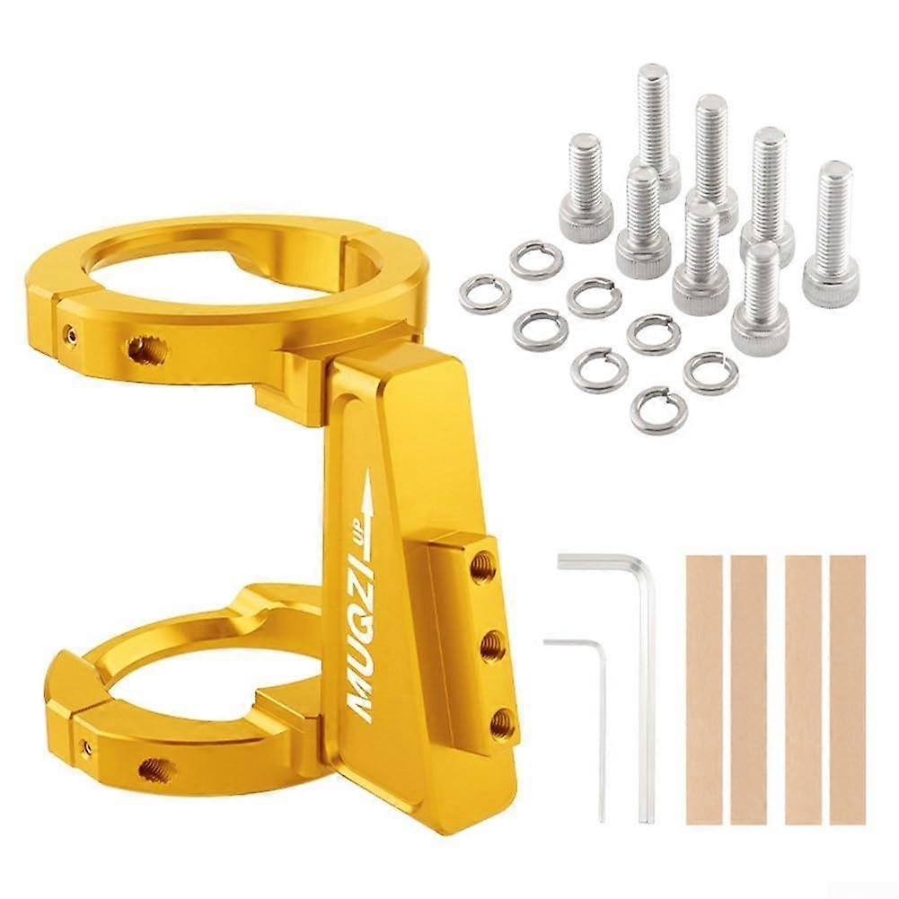 Bike Front Mount Carrier Block Basket For Racks Folding 8Piece Screw Set Included Gold