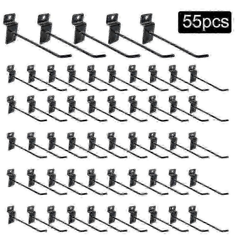 55pcs Slatwall Hooks for Retail Display Garage Storage Pegboard