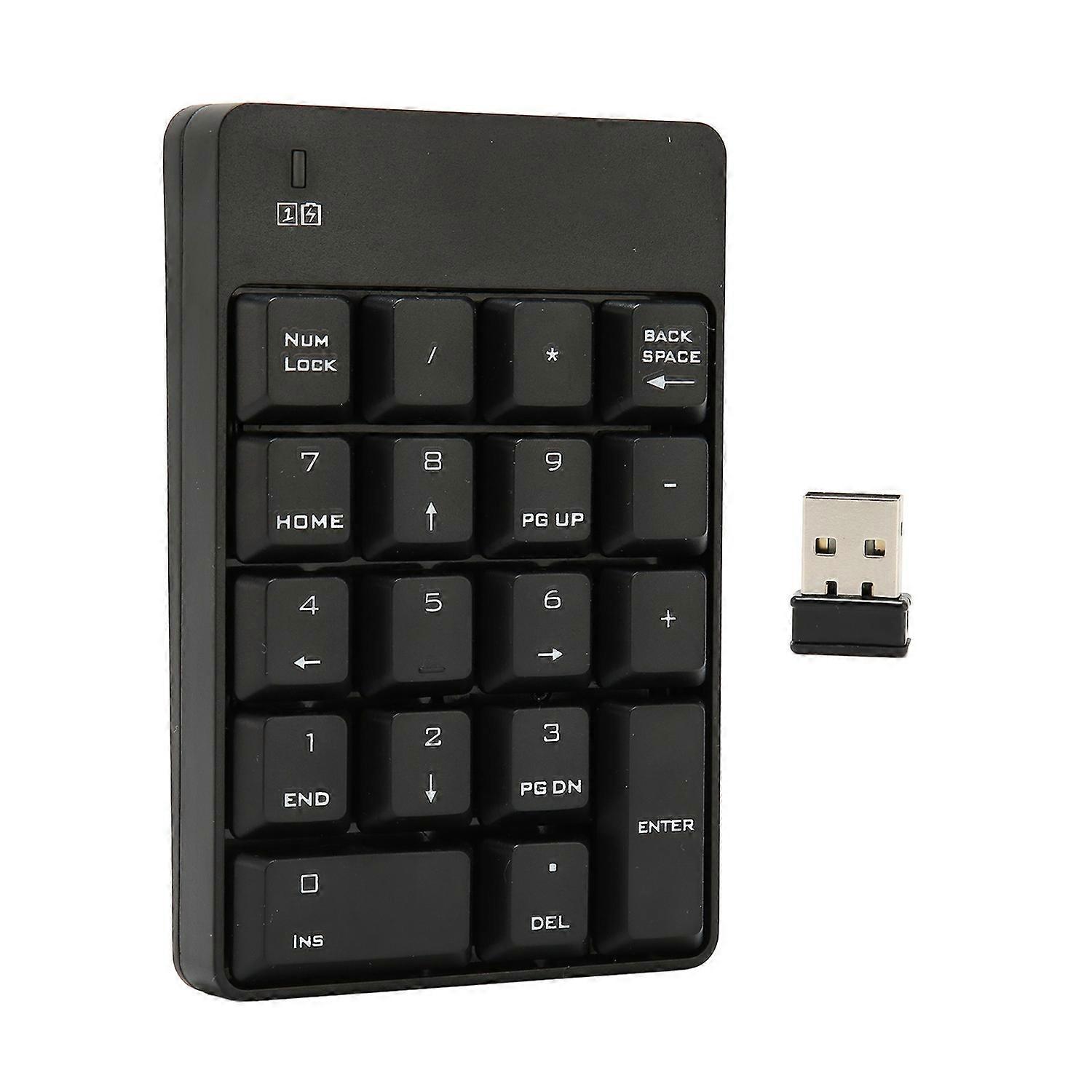 Numeric Keypad SK 51AG 2.4G Wireless 18 Keys Soft Press Touch USB Number Pad for Home Work Office Bl