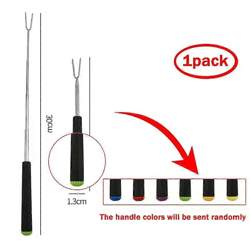 Marshmallow Rotating Smores Sticks - Extra Long Telescoping Marshmallow Sticks for Fire Pit Campfire & Bonfire - Camping