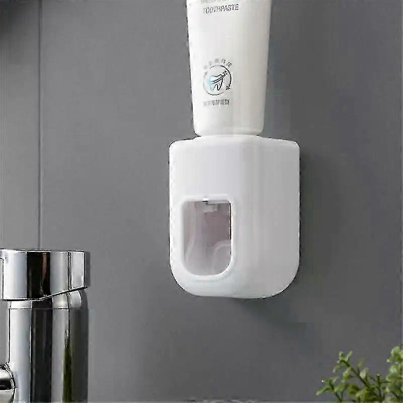 Creative Wall Mount Automatic Toothpaste Dispenser Bathroom Accessories Waterproof Lazy Toothpaste Squeezer Toothbrush Holder 2025