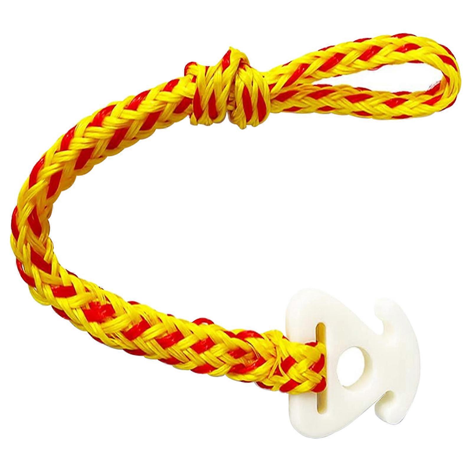 Rapid Connection System Water Sports Equipment Coupling Solution for Tow Ropes Waves Impact Resistant Lock Mechanism  Yellow and red rope