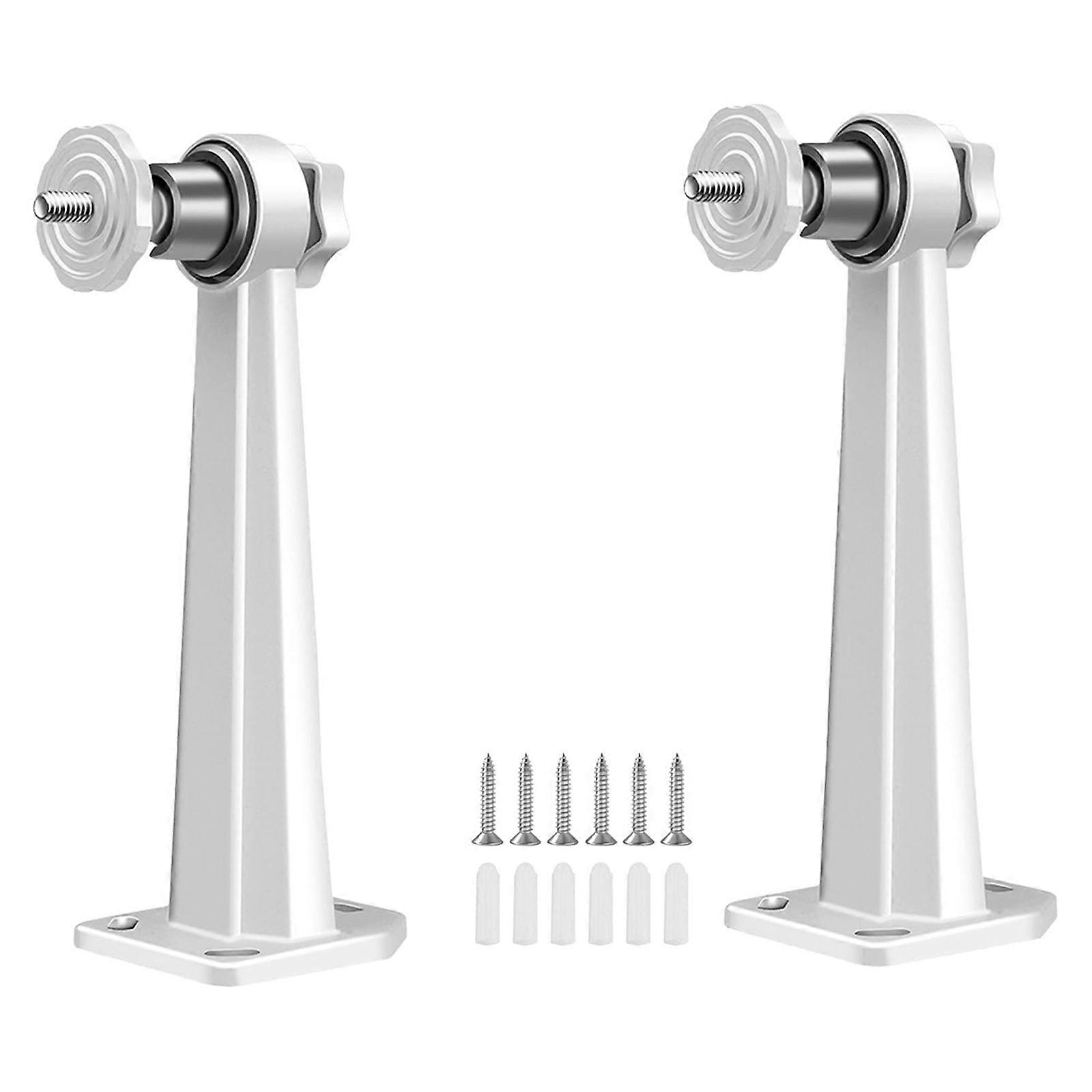 2 Piece Aluminum Wall Mount Bracket For Cameras Weatherproof Quick Installation Adjustable Angle Design Multicolor