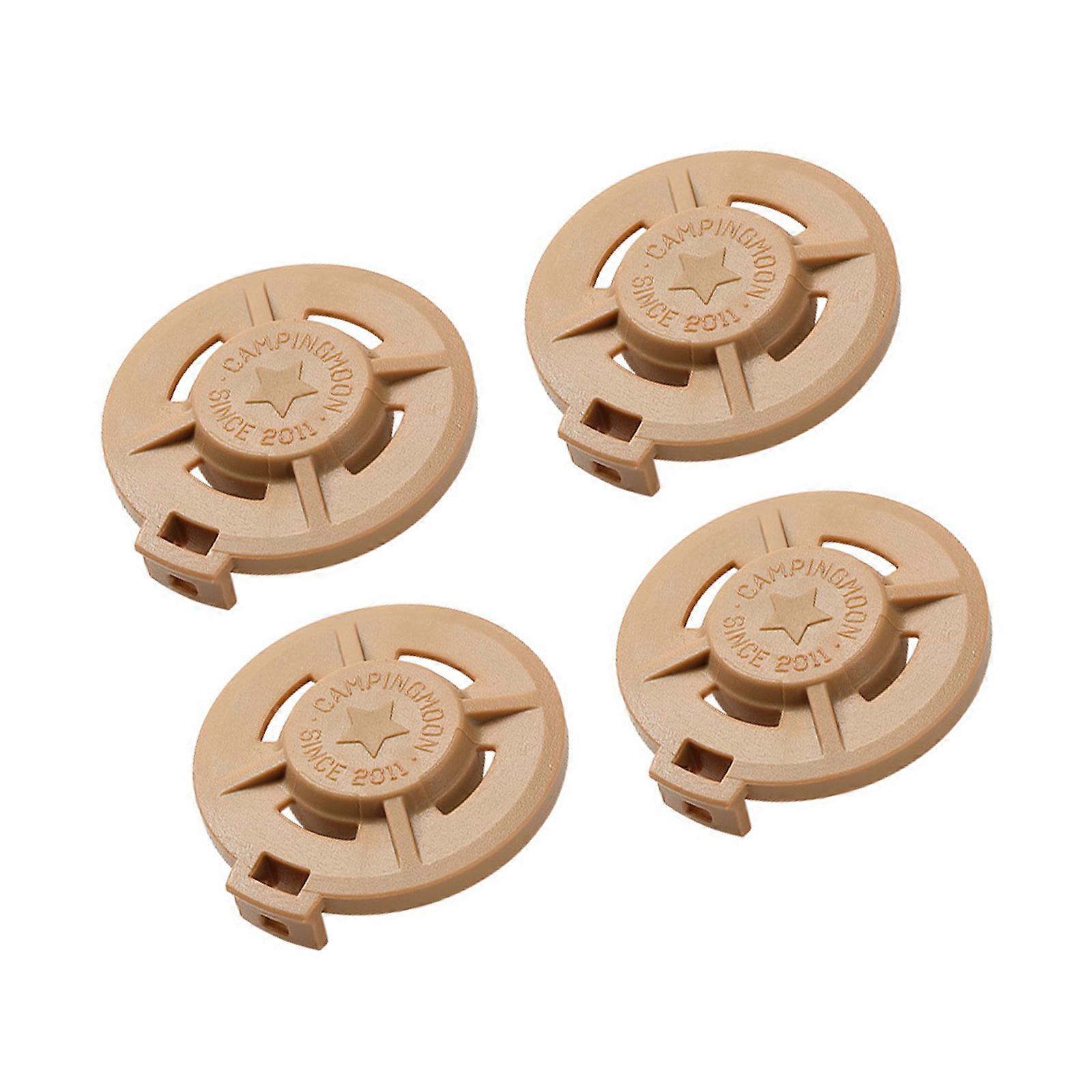 4 כיסוי אטום לאבק הניתן לזיהוי צבע עמיד בחום סגירות בטוחות כיסוי למיכלי גז לקמפינג צהוב חול