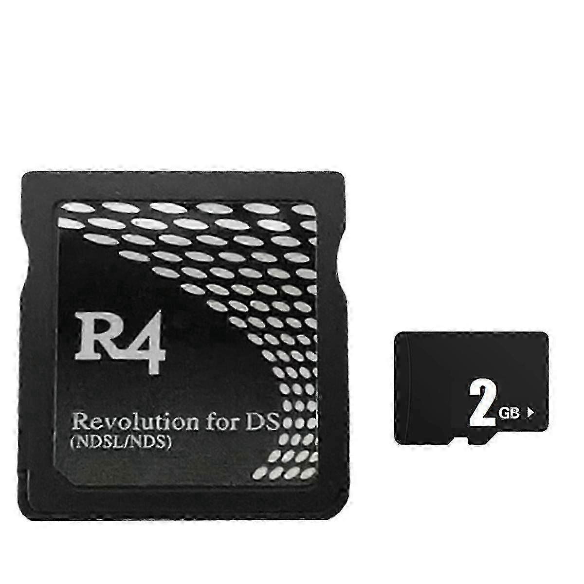 R4 Game Card with 2GB Memory Card Compatible with Nintendo DS for Burning Wood and Dual Core Systems