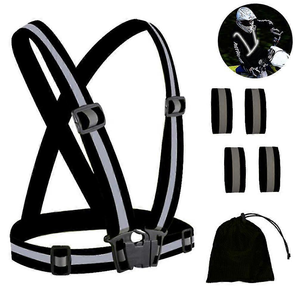 Reflective Gear With Hi-visibility Bands For Running Jogging,walking,cycling