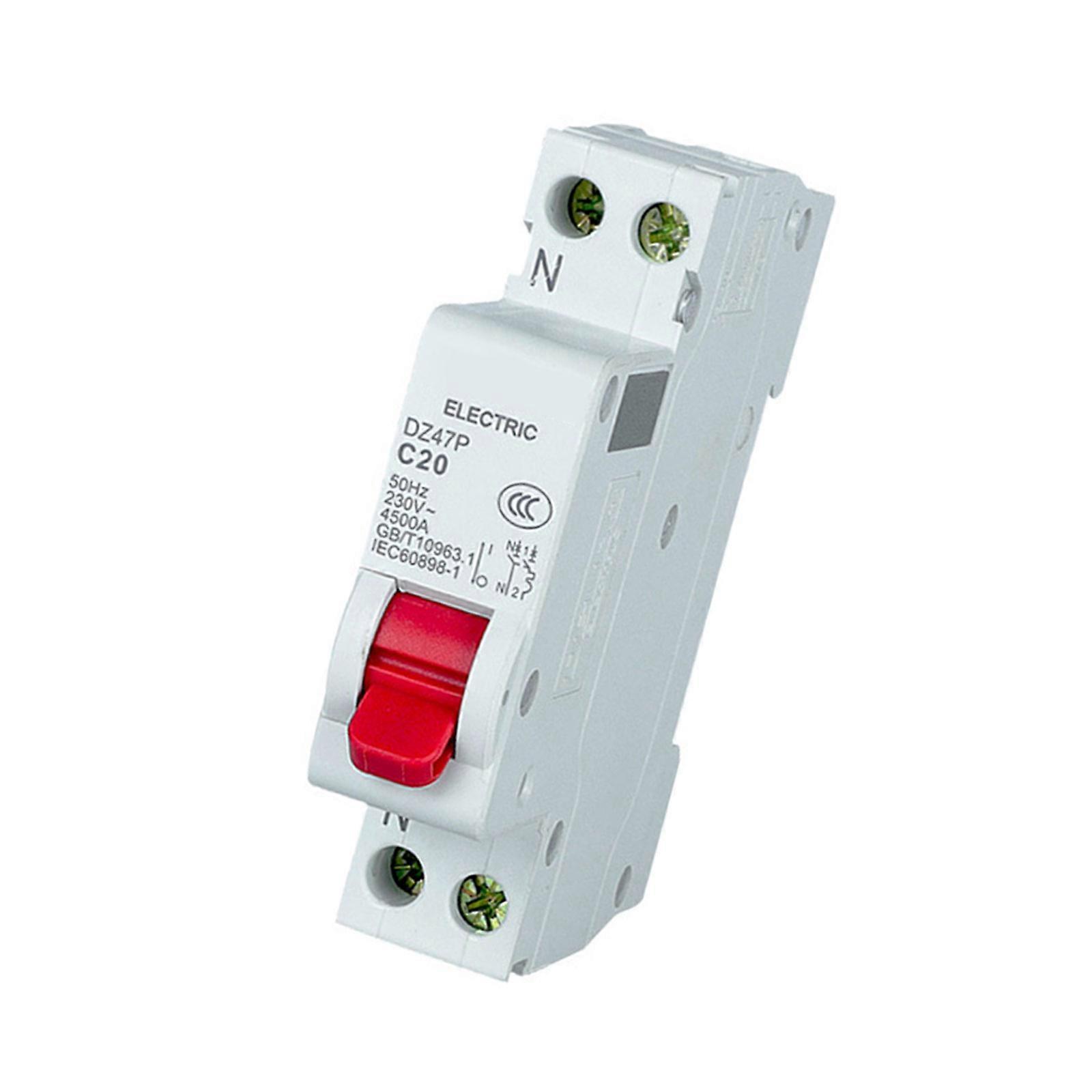 Leakage Switches 16A 1P+N Residual Current Circuit Breaker Circuit Breaker for Overload Short Circuit Leakage Protect Multicolor
