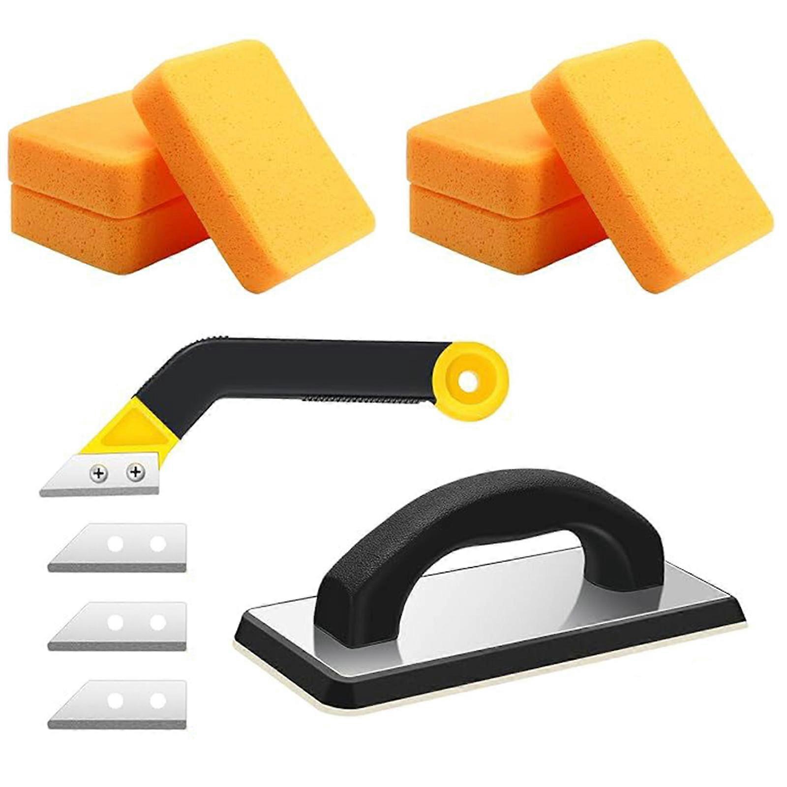 Comprehensive 11 Pieces Grout Float Set Grout Sponge and Grout Sawed Accesories for Wall Crack Repair Home Multicolor